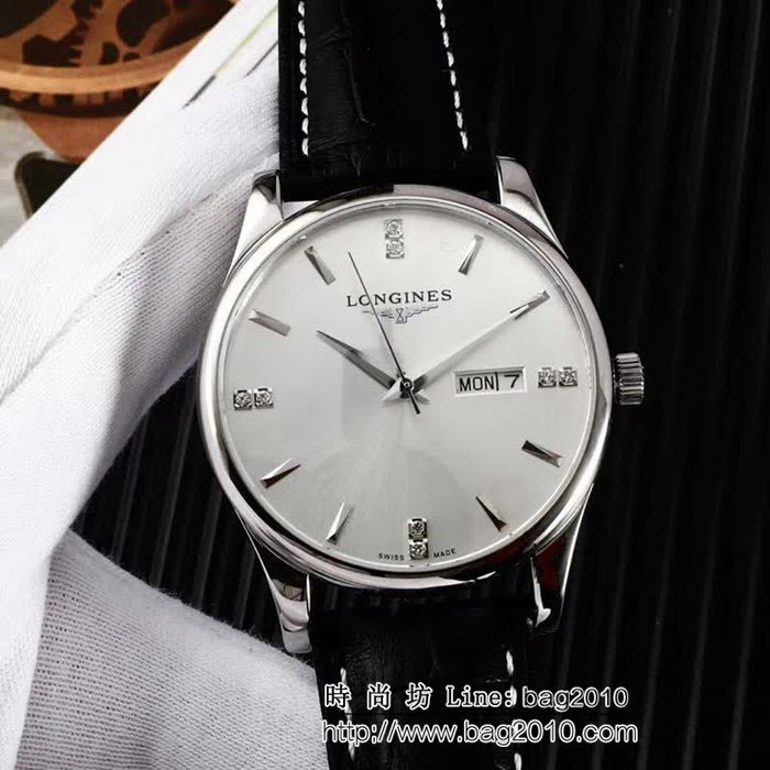LONGINES浪琴 藍寶石玻璃 防水男士腕表 WSS1881